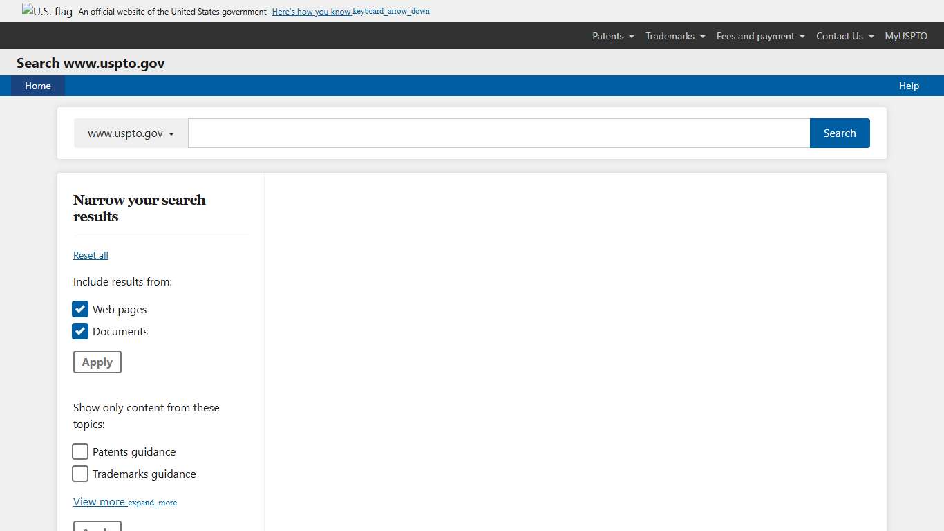 Search USPTO.gov